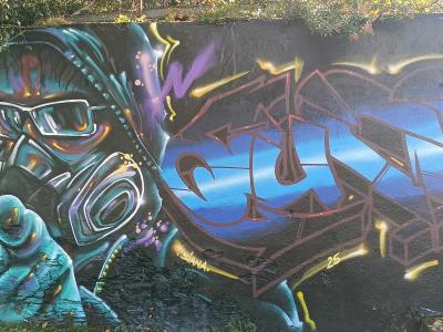 Dynamic graffiti Nantes — Street art in Nantes