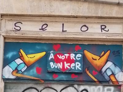 À votre bunker par Selor — Street art de Selor à Bordeaux