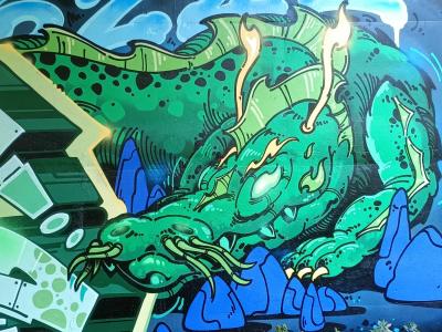 Fluvial Wildstyle — Street art in Rezé