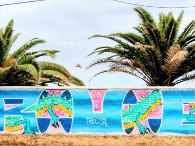 Colorful Geometric Patterns — Street art in Saint-Paul