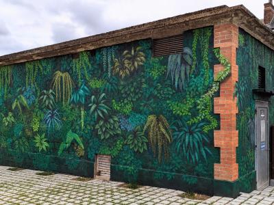 Mur-murations végétales — Street art de Disk à Bourges