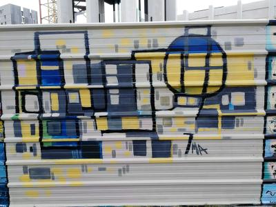 Composition Géométrique par TMA — Street art à Nantes