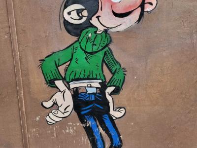 Gaston Lagaffe — Street art in Clermont-Ferrand