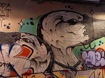 Crow Portrait in Street Art — Street art in Paris