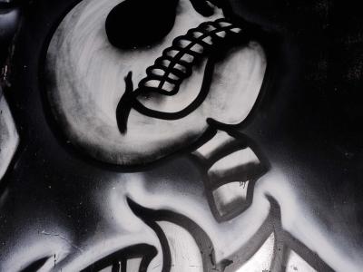 The Skull in a Hat — Street art in Grenoble