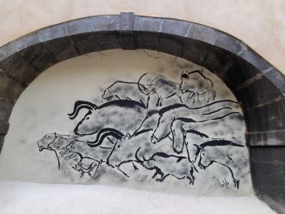 Revisited Lascaux Cave Paintings — Street art by Lasco in Clermont-Ferrand