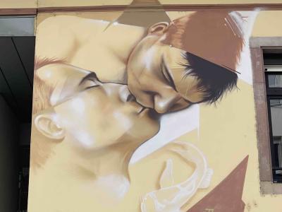 Le baiser — Street art à Strasbourg