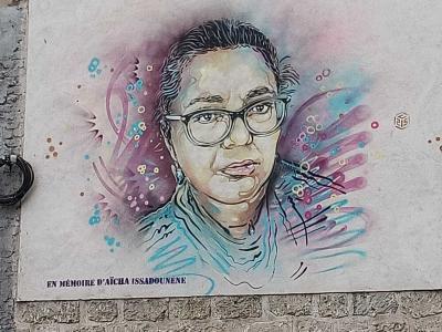 Aicha Issadounene — Street art by C215 in Saint-Ouen-sur-Seine