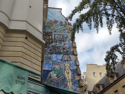 Panelled Mural in the Marais — Street art by Angel crow in Paris
