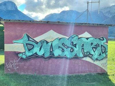 Doussard Lettering, Savoy Graffiti — Street art in Doussard