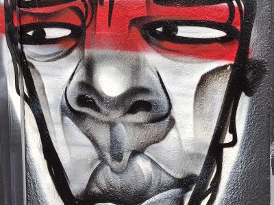 Geometric Face — Street art in London