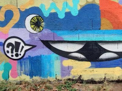 Symbolic Multicolor Urban Art — Street art in Saint-Paul