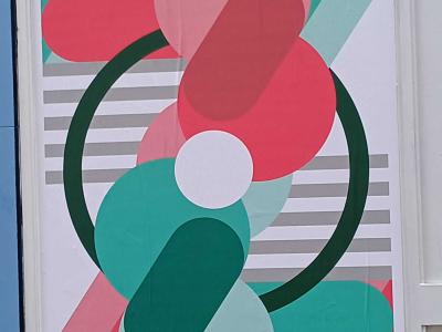 Graphic Pill-Shape Composition — Street art in Porto