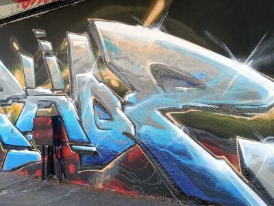 Chrome Wildstyle — Street art in Prague