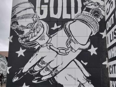 Constellation of Gold — Street art in Strasbourg