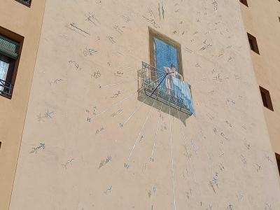 Abstract Rain — Street art in Madrid