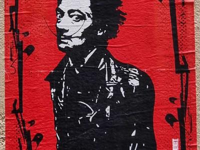 Dali version punk par Sohan — Street art de Sohan_street à Clermont-Ferrand