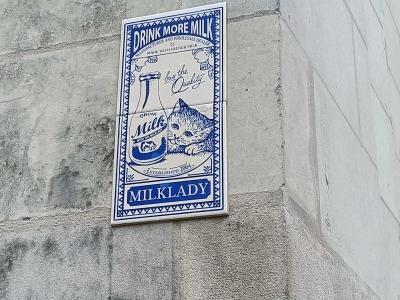 Textured Mosaic with Artistic Signature — Street art by Milklady in Nantes