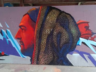 Urban Abstract Female Portrait — Street art by FADER in Berlin