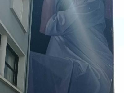 Day dreams silhouette — Street art by LONAC in Boulogne-sur-Mer