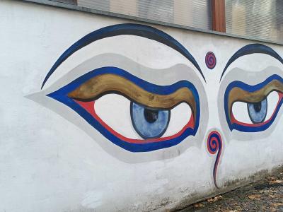 The Eyes of Buddha — Street art in Berlin