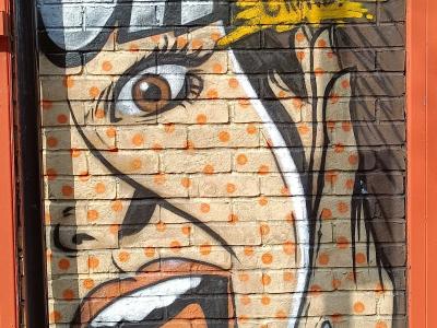 OMG! Pop Art Face — Street art by Benzi Brofman in London