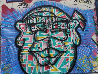Geometric Portrait 2RiST — Street art in Nantes