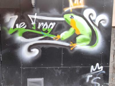 Ze frog, la grenouille couronnée — Street art à Clermont-Ferrand