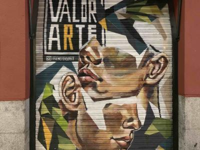 Valor Arte - Portrait Cubiste — Street art à Madrid