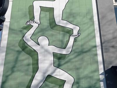 Cascading Figures — Street art in Rotterdam