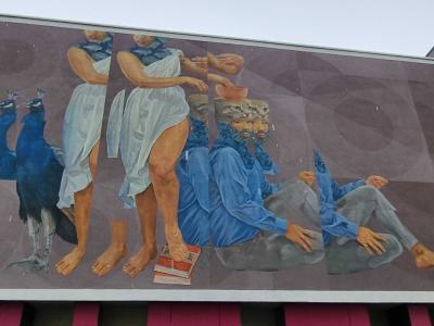 Figures Bleues et Jaunes — Street art à Le Pont-de-Claix
