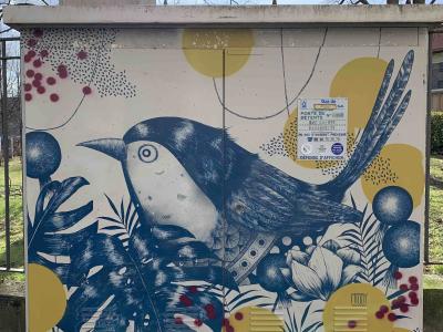 Tropical Bird by MISSY — Street art by MISSY (Lisa Di Scala) in Strasbourg