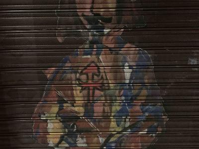 Pixelated Portrait Madrid — Street art in Madrid