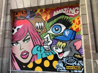 Tom and the Giant Eye — Street art by Jaek El diablo in Strasbourg