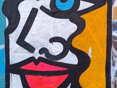Visage cubiste A. Laurini — Street art à London