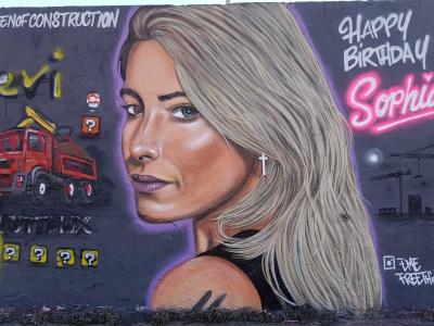 Portrait of Sophia by The Free Thinker, Berlin — Street art by Eme Freethinker in Berlin