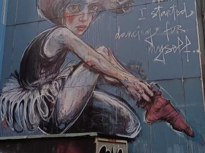 Dancing for Myself, Herakut, Berlin — Street art by Herakut in Berlin
