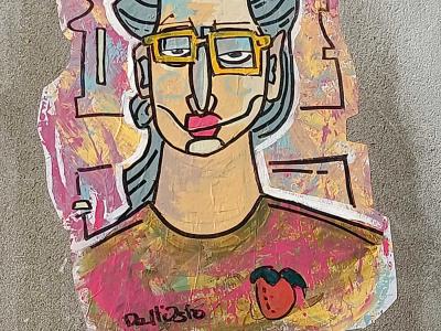 Colorful Pop Art Portrait — Street art in Nantes