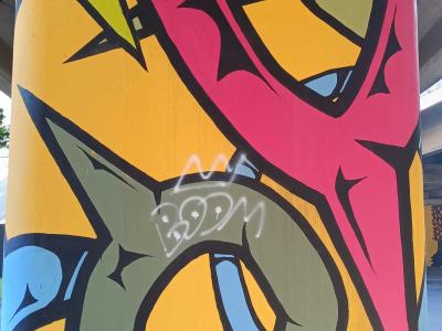 BODM Multicolored Graffiti Piece — Street art in Rīga