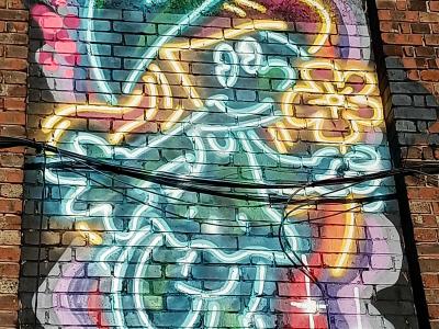 Fat caps spray — Street art à London