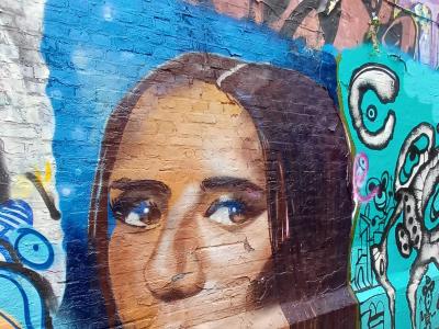 Mona Lisa noire à Gand — Street art à Gent