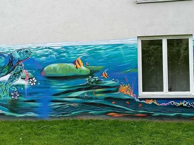 La tortue aux remerciements — Street art à Berlin