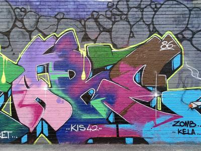 Wildstyle Piece and Hooded Smoker — Street art in London