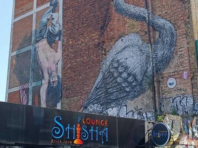 Héron par Roa — Street art de Roa à London