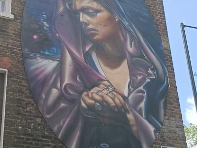 Veiled Woman — Street art in London