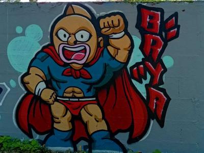 Le super-héros au cri — Street art à Nantes