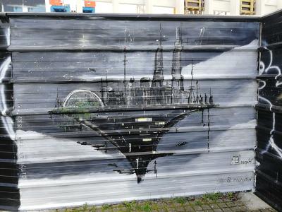 Inverted Industrial City by StepH — Street art in Nantes