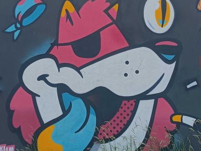 Colorful Abstract Shapes — Street art in Saint-Nazaire