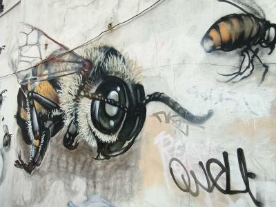 Bees — Street art by Masai in London