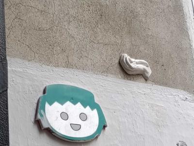 Petit personnage vert de Fast Freak — Street art de Fast Freak à Nantes